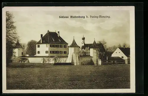 AK München, Blick auf Schloss Blutenburg