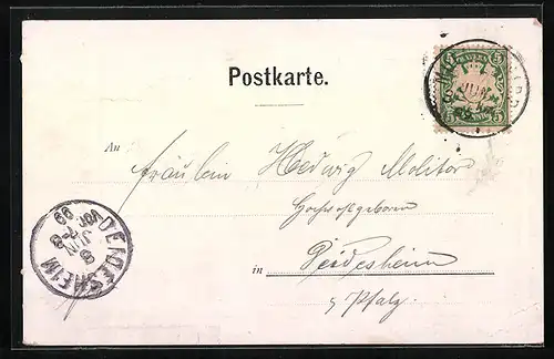 AK München, Partie am Promenadeplatz