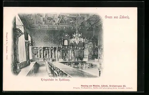 AK Lübeck, Kriegsstube im Rathaus