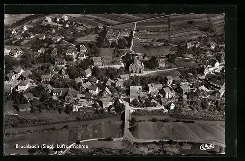 AK Brachbach (Sieg), Ortsansicht vom Flugzeug aus