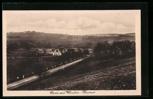 AK Winden-Taunus, Ortsansicht im Frühling