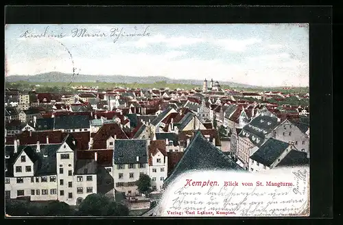 AK Kempten, Blick vom St. Mangturm