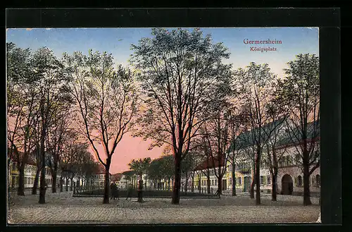 AK Germersheim, Blick auf den Königsplatz