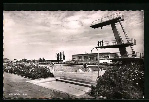 AK Kitzingen, Blick auf das Freibad