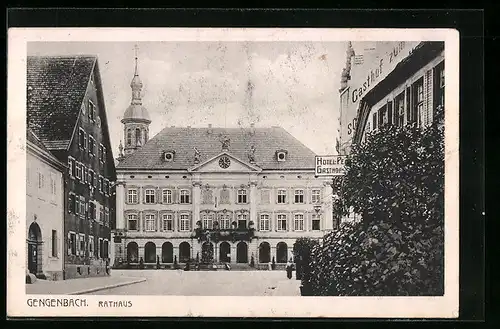 AK Gengenbach, Gasthof und Rathaus