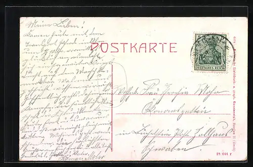 AK Ulm a. D., Partie an der Blau in Klein Venedig