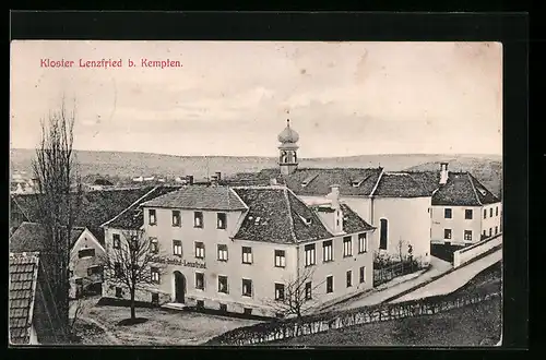 AK Kempten, Blick auf Kloster Lenzfried