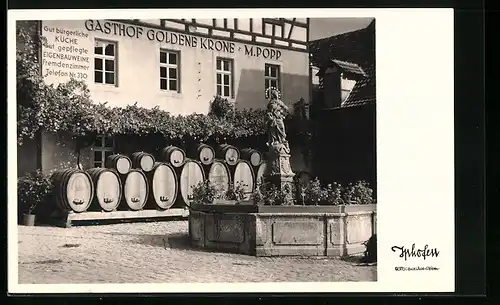 AK Iphofen, Gasthaus goldene Krone