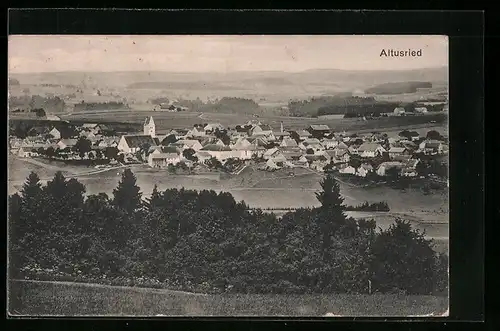 AK Altusried, Ortsansicht mit Kirche