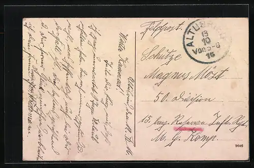 AK Altusried, Ortsansicht mit Kirche