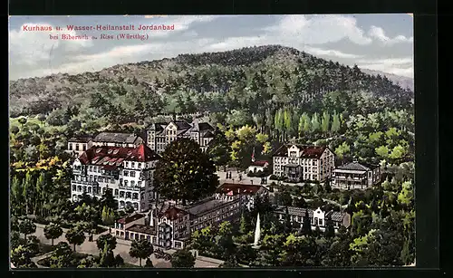 AK Biberach a. Riss, Blick auf Kurhaus u. Wasser-Heilanstalt Jordanbad