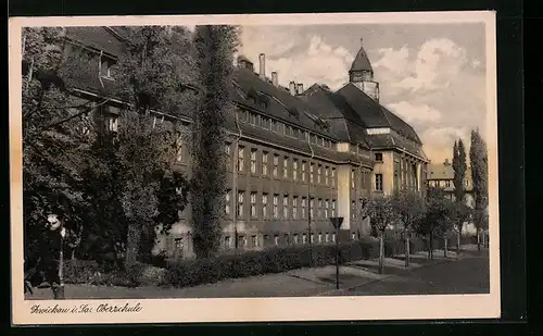 AK Zwickau i. Sa., Partie an der Oberschule