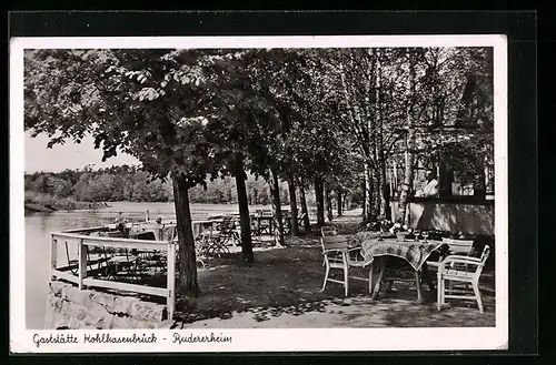 AK Berlin-Wannsee, Gaststätte Kohlhasenbrück Rudererheim