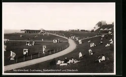 AK Nordseebad Cuxhaven, Seebadeanstalt und Seedeich