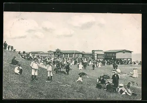 AK Nordseebad Cuxhaven, Promenaden-Konzert bei der Badeanstalt