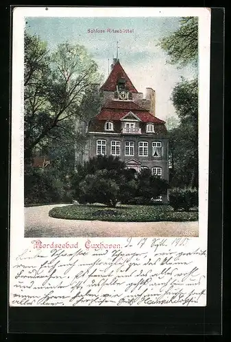 AK Cuxhaven / Nordsee, am Schloss Ritzebüttel