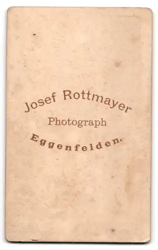 Fotografie Josef Rottmayer, Eggenfelden, Älterer bartloser Bürgerlicher mit Hut und Uhrenkette