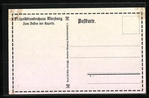 AK Würzburg, Luitpoldkrankenhaus, Baustein für die Kapelle