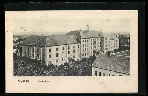 AK Augsburg, Krankenhaus aus der Vogelschau