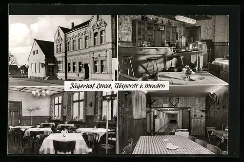 AK Bösperde b. Menden, Restaurant und Hotel Jägerhof Lenze, Innenansichten