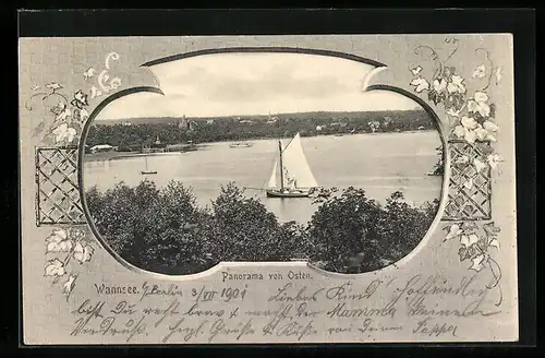 AK Berlin-Wannsee, Panorama von Osten