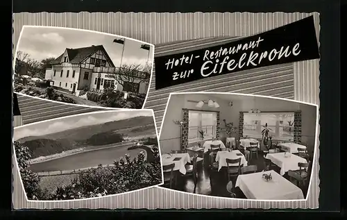 AK Rurberg /Eifel, Hotel-Restaurant Zur Eifelkrone, Bes. L. Hilger