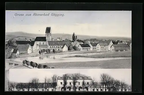 AK Gögging, Ansichten aus dem Römerbad