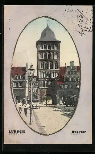 AK Lübeck, Partie am Burgtor