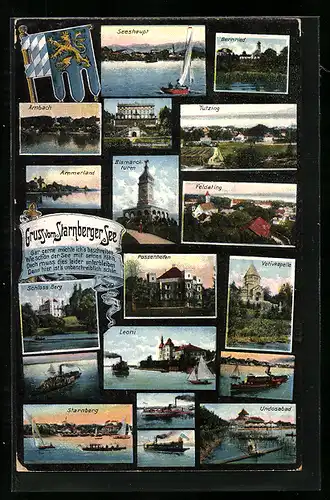 AK Seeshaupt, Sehenswürdigkeiten am Starnberger See