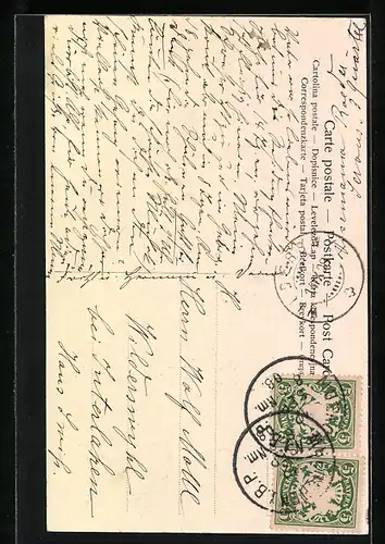 AK München, Strassenleben am alten Rathaus