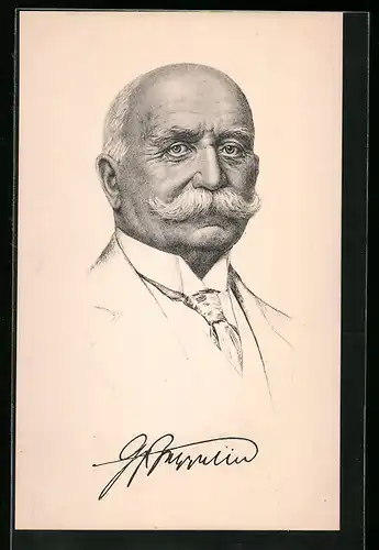 Künstler-AK Portrait von Graf Zeppelin