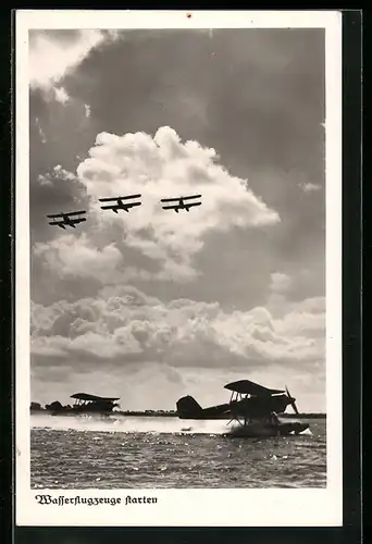 AK Wasserflugzeuge beim Start und in der Luft