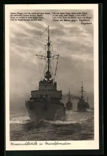 AK Minensuchflottille in Marschformation