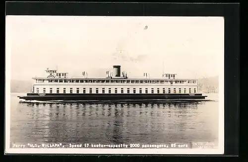 AK Seattle, Ferry MS Willapa, Fährschiff