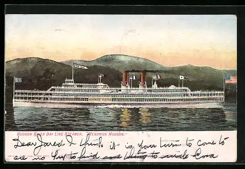 AK Hudson River Day Line Steamer Hendrick Hudson