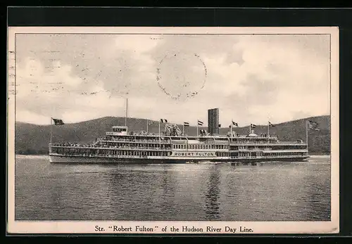 AK Steamer Robert Fulton of the Hudson River Day Line