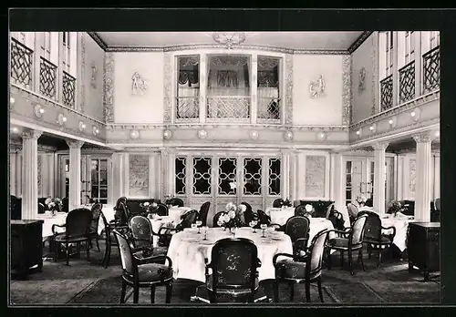 AK Passagierschiff Deutschland mit Speisesaal Kajüte