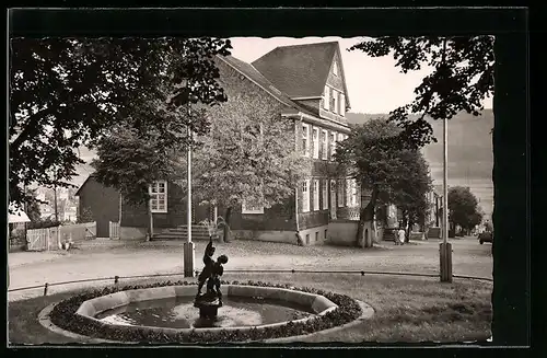 AK Berleburg, Springbrunnen vor der Jugendherberge