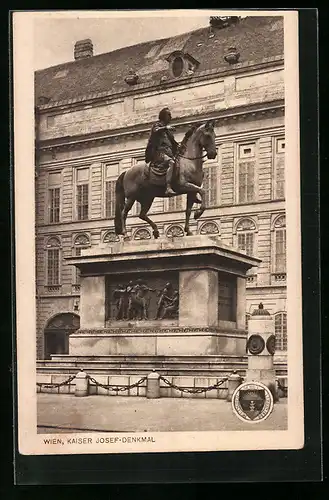 AK Deutscher Schulverein Nr. 206: Wien, Kaiser Josef-Denkmal