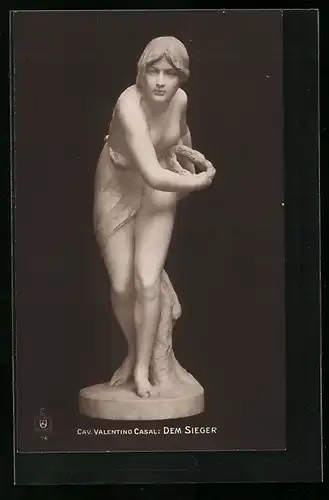 AK Plastik Dem Sieger von Cav. Valentino Casal