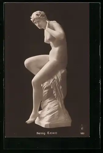 AK Marmorskulptur Echo von Herzig