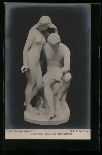 AK Plastik, Adam og Eva efter Syndefaldet von J. A. Jerichau
