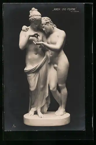 AK Plastik Amor Psyche von Canova