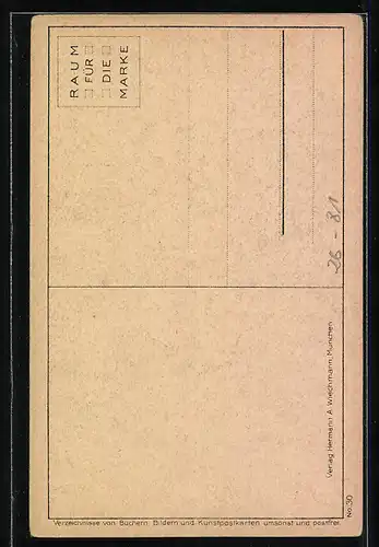 Künstler-AK Hermann Kaulbach: Hilfe in der Not