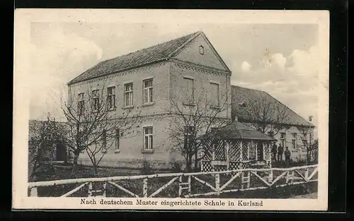AK Kurland, Nach deutschem Muster eingerichtete Schule