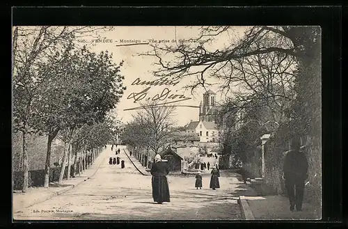 AK Montaigu, Vue prise de Saint-Jacques