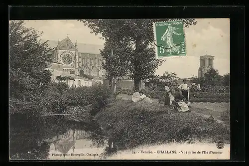 AK Challans, Vue prise de l`Ile d`Amour