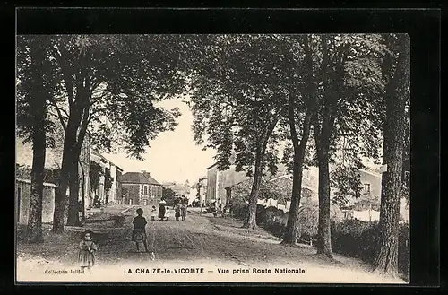 AK La Chaize-le-Vicomte, Vue prise Route Nationale
