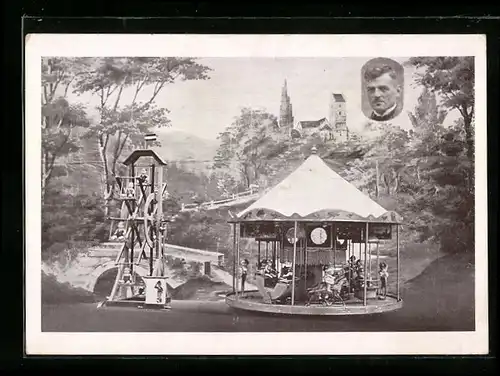 AK Alpirsbach, Modellbau Karussells, hergestellt von Ernst Mast