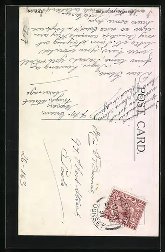 Künstler-AK T. Gilson: And I`ve saved up a whole year for this!